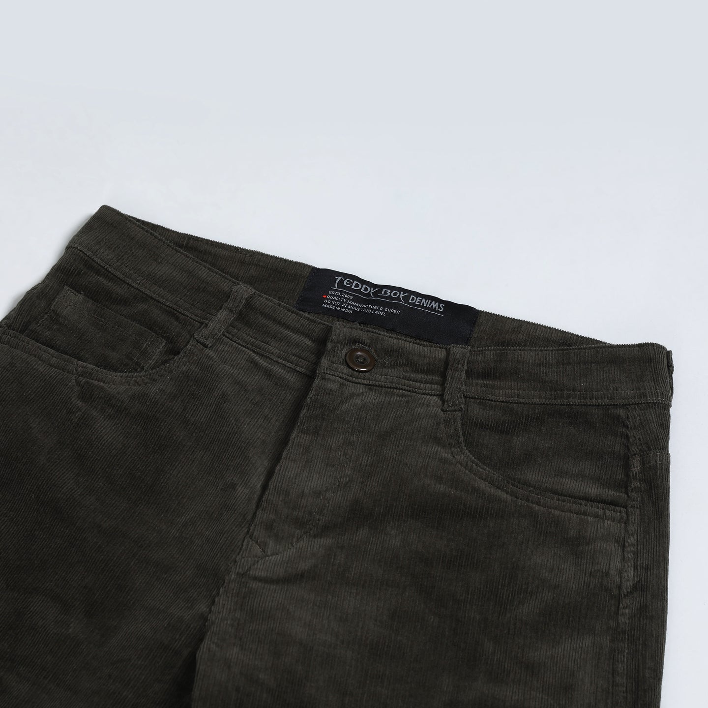 MILLITARY OLIVE CORDUROY PANTS 4770-6